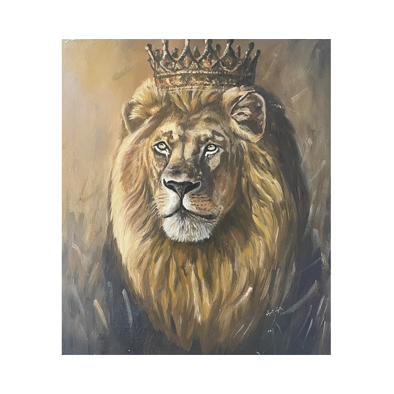 Lion with crown