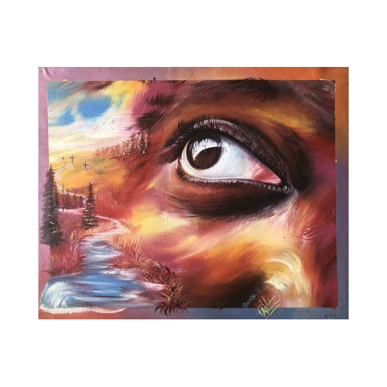 Looking at the cross